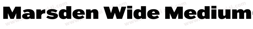 Marsden Wide Medium字体转换